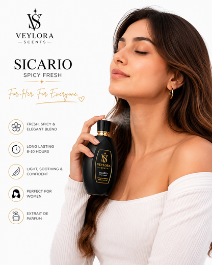 Veylora Sicario – Unisex Luxury Perfume (Spicy Fresh)